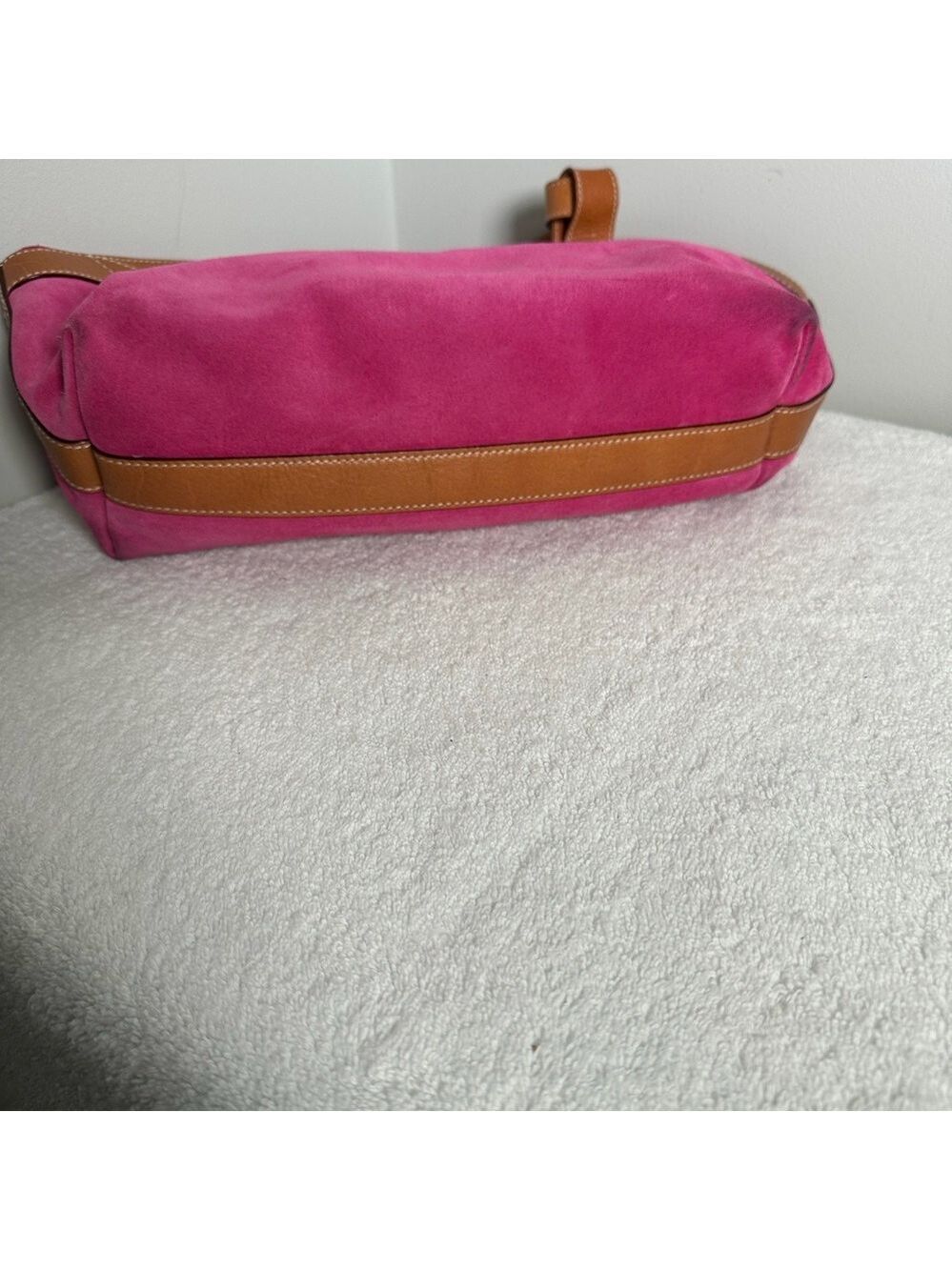 Kate Spade Pink Suede Handbag Vintage - Picture 7 of 10